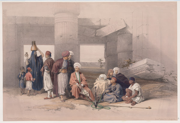 Entrance of the Temple of Amun Thebes 1846 1849