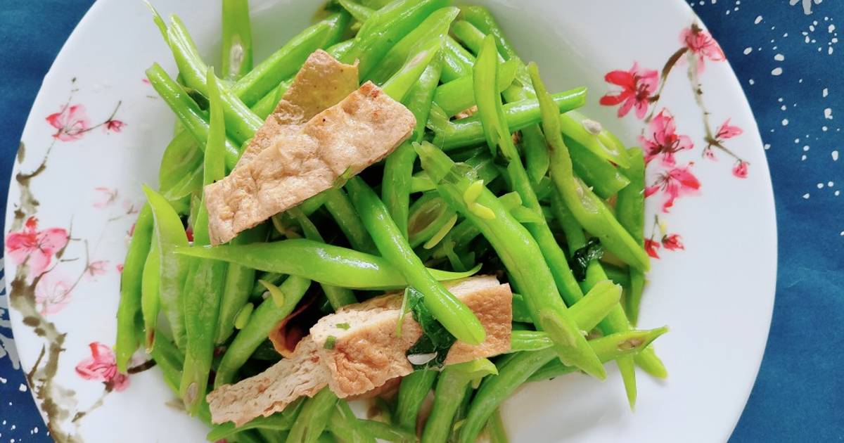 Chả cá xào đậu cô ve