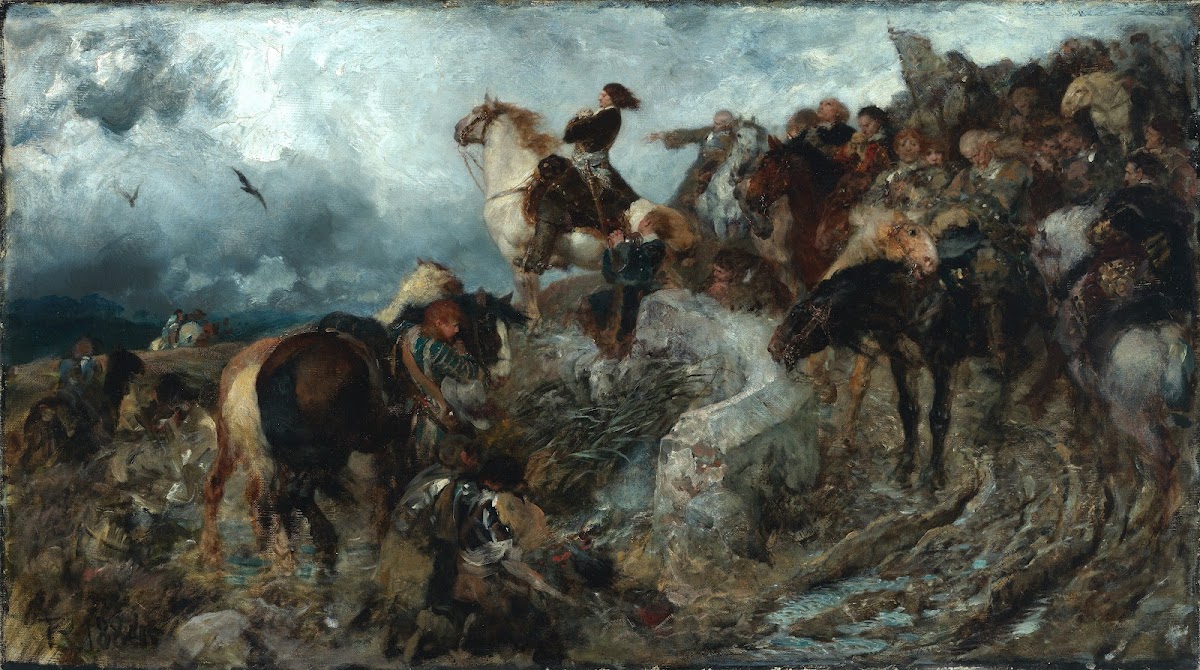 Der Große Kurfürst vor der Schlacht bei Fehrbellin 1884