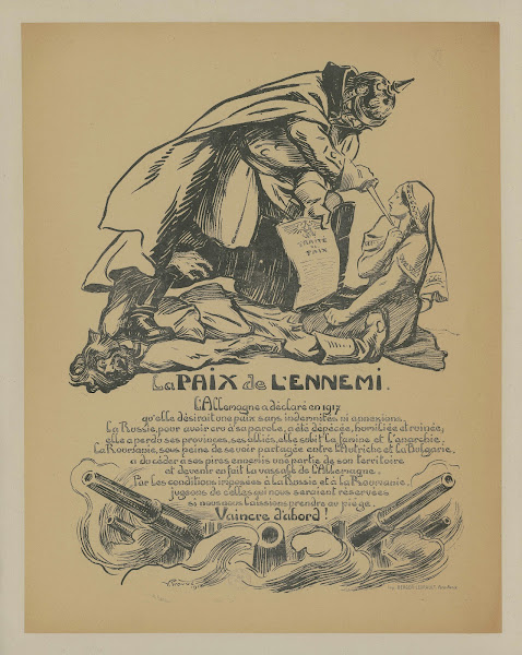 La paix de lennemi LAllemagne déclare en 1917 1918
