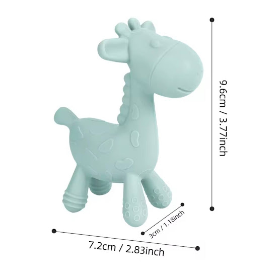 Прорезыватель детский силиконовый Twins Giraffe yellow