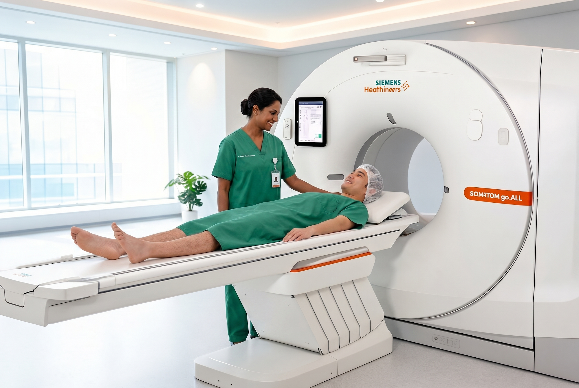 Modern Low-Dose CT (LDCT) scanner representing lung cancer screening