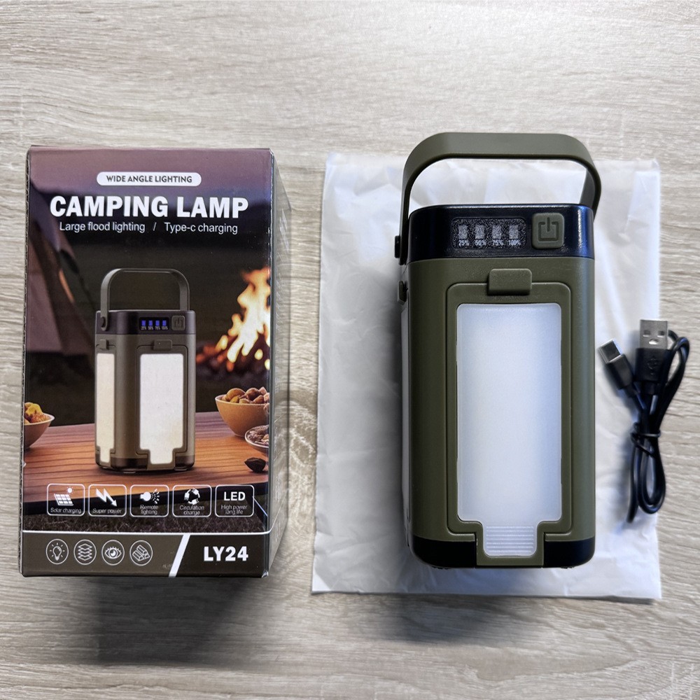 LED Camping Lamp with Battery and Emergency Light Function