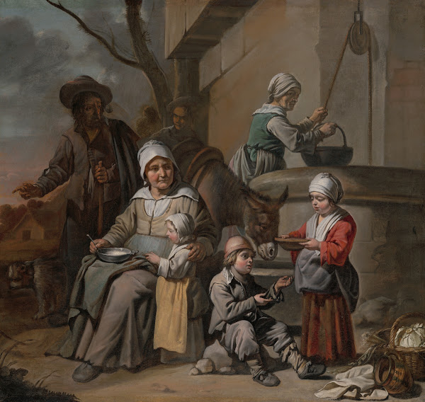 Peasant Family at a Well 1650 60