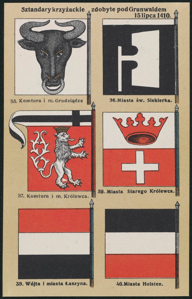Sztandary krzyżackie zdobyte pod Grunwaldem 15 lipca 1410 1910