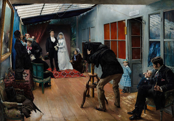 Wedding in the Photographers Studio 1879