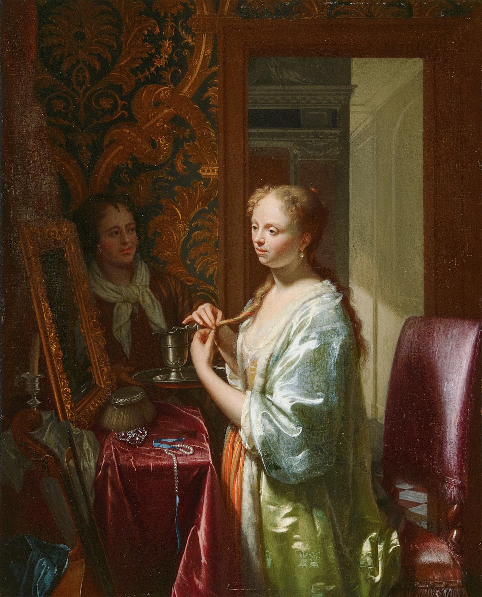 Lady at her Toilet c 1720