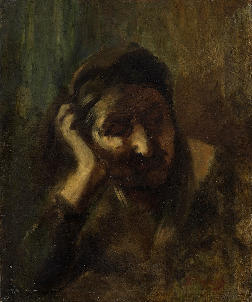Tête de vieille femme italienne dite Mère de la Palombella 1856 1858
