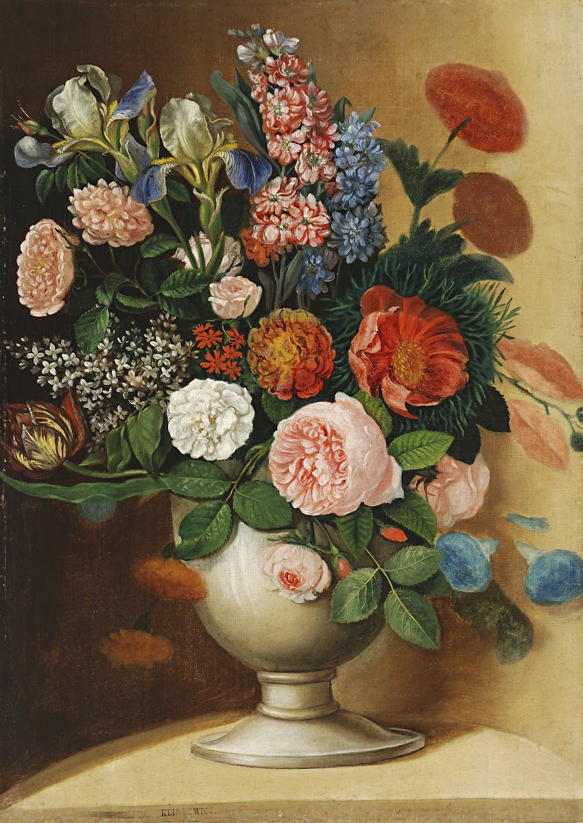 Vase with Garden Flowers 1840