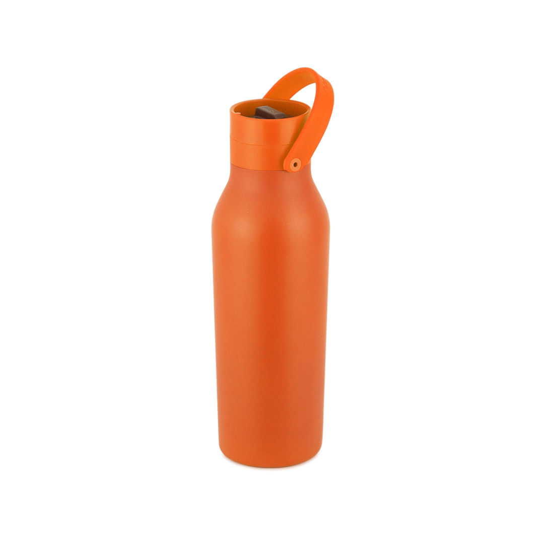 Recycled Stainless Steel  Bottle 500ml Coated Sunrise Orange
