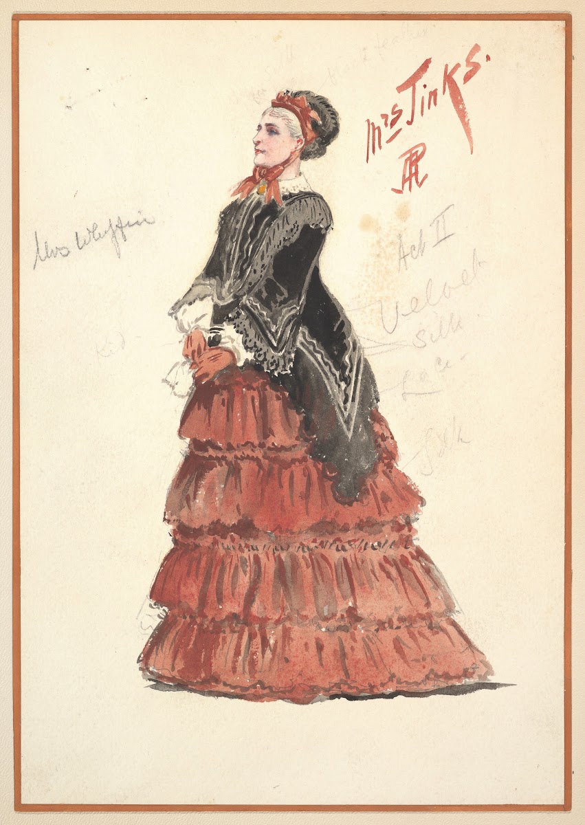 Costume Design for Mrs Jinks Act II 1901
