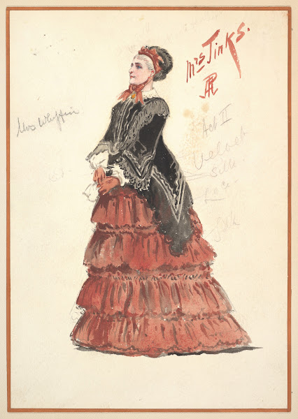 Costume Design for Mrs Jinks Act II 1901
