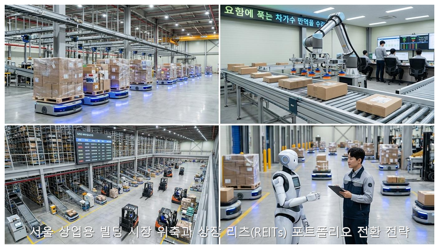서울 상업용 빌딩 시장 위축과 상장 리츠(REITs) 포트폴리오 전환 전략 핵심 안내 및 분석 인포그래픽 (7)