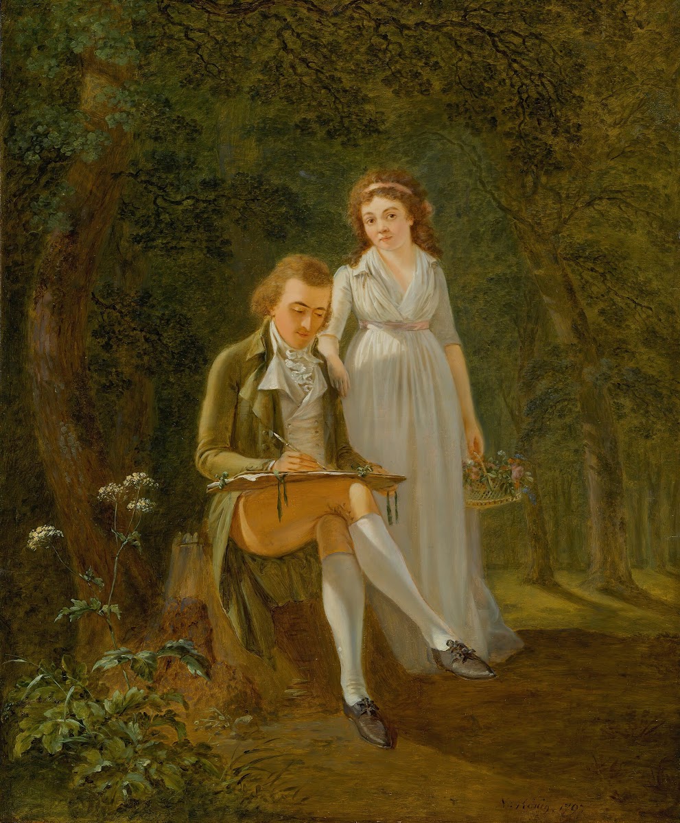 Portrait Of Jean Frédéric Dostervald 1773 1850 And His Wife Rose Marie Alexandri