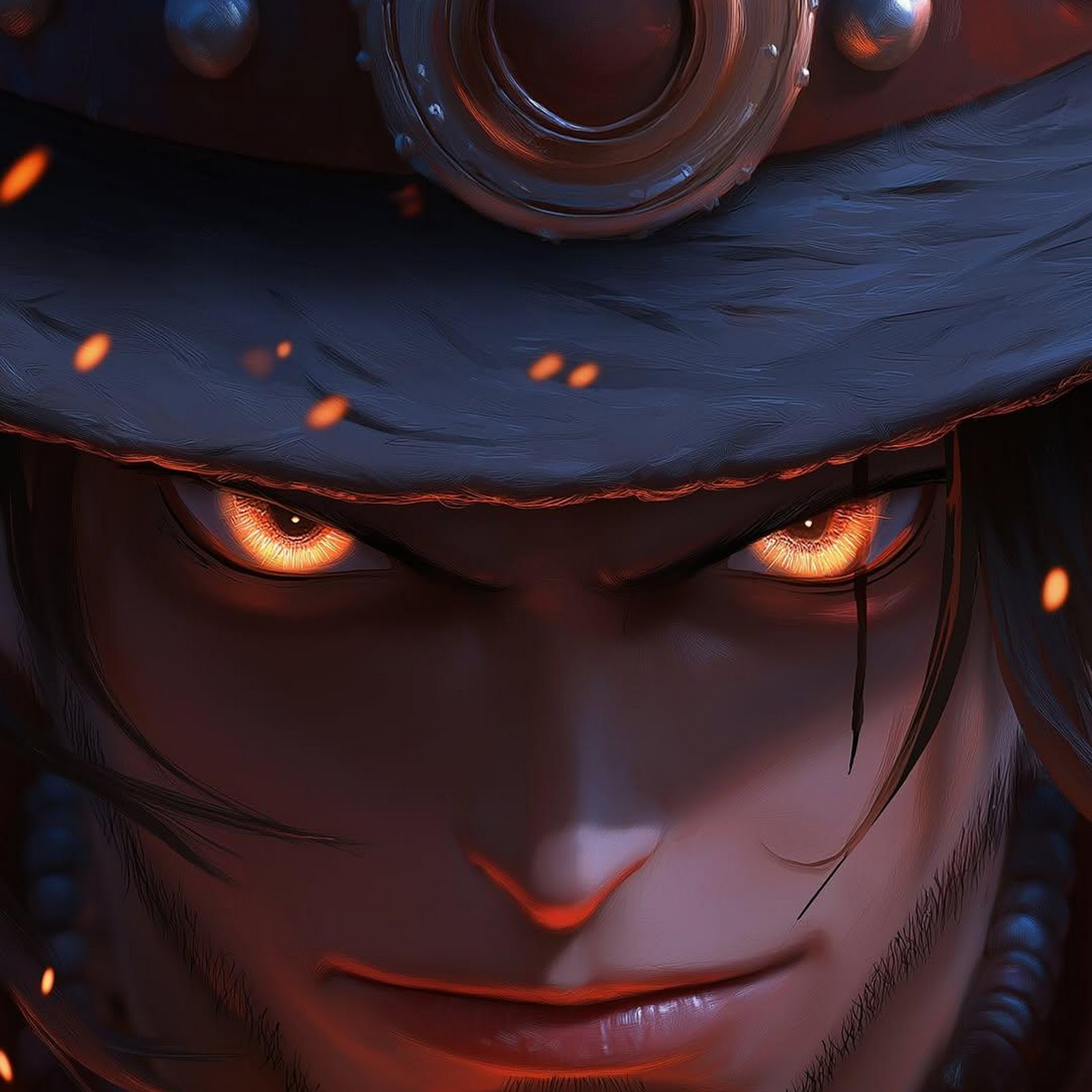 Download Portgas D Ace, One Piece, Anime Art, Fire Fist Full HD iPhone