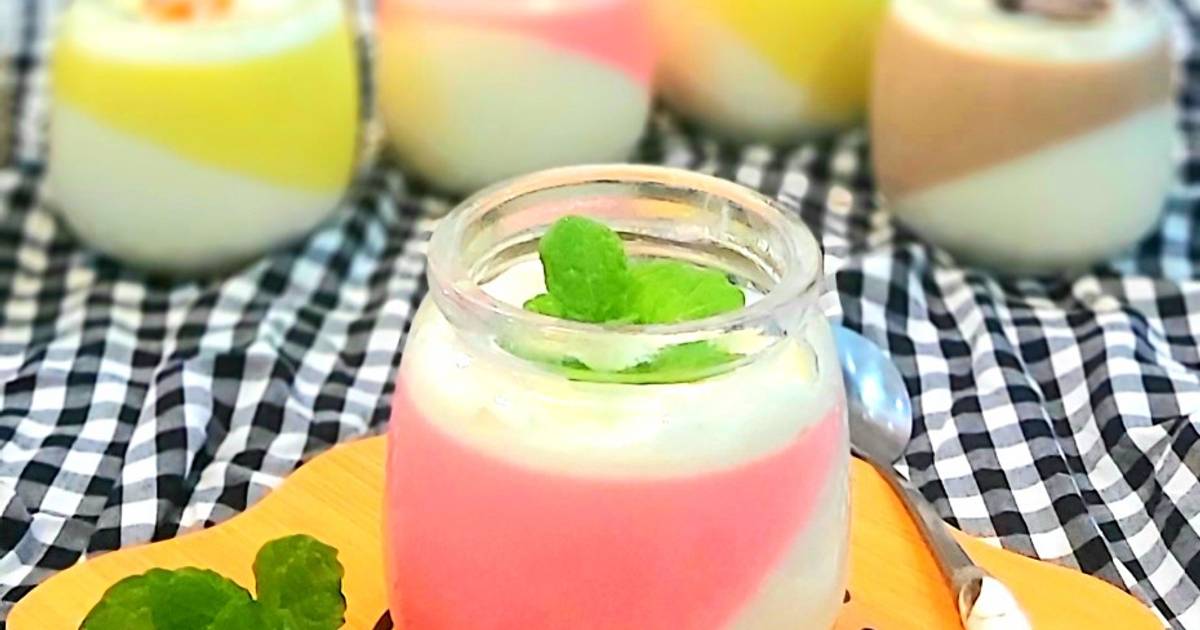 Pudding cam, caramen và siro dâu