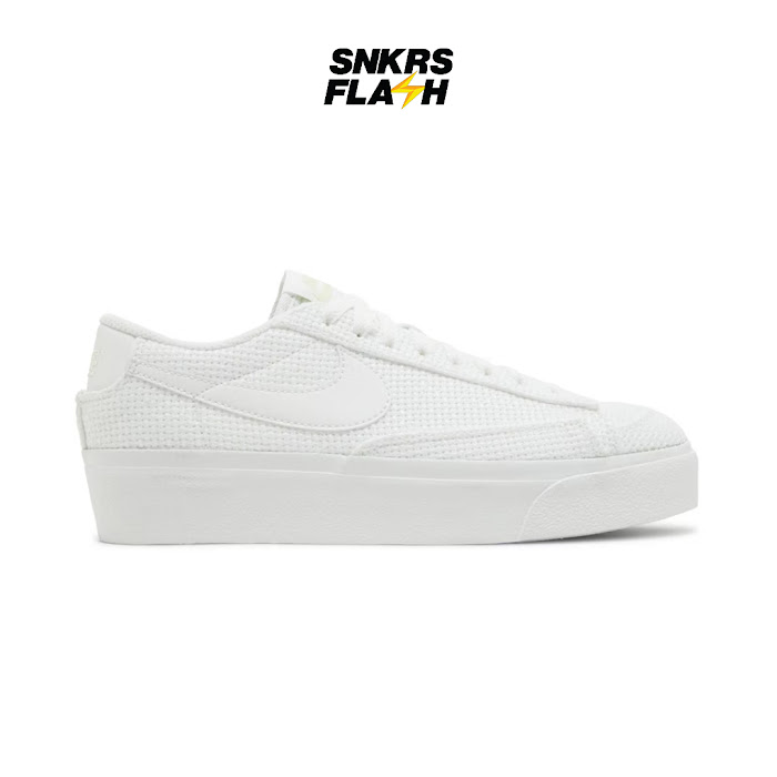 NIKE BLAZER LOW PLATFORM WOVEN SUMMIT WHITE
