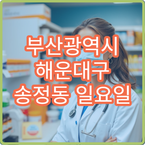 부산광역시 해운대구 송정동 일요일 약국 운영 시간