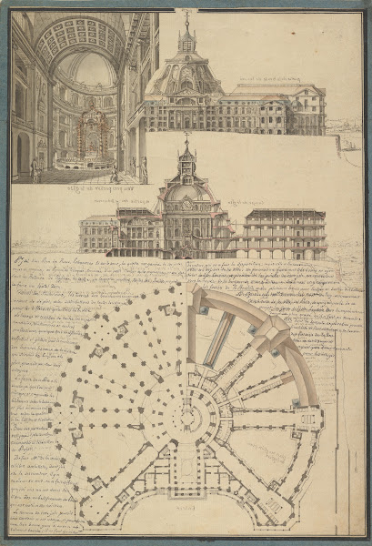 Architectural Drawing for a Chapel and Hospital ca 1767