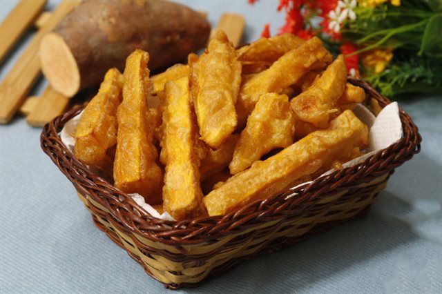 Khoai Lang Tẩm Bột Chiên Giòn