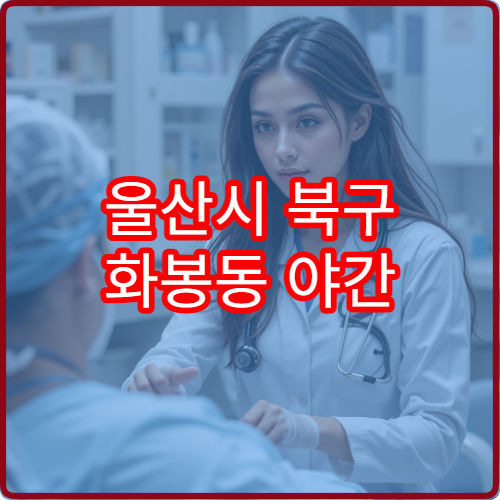 울산시 북구 화봉동 야간 산부인과 진료 가능한 병원 여성 진료 안내