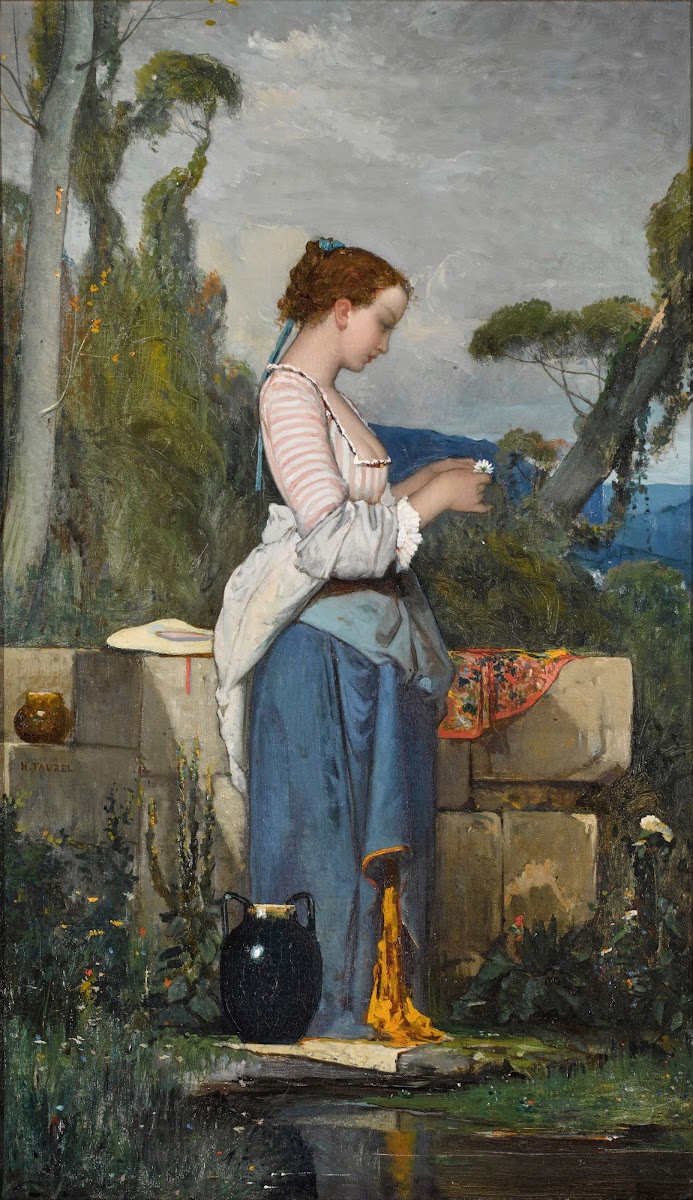 A Young Woman At A Well
