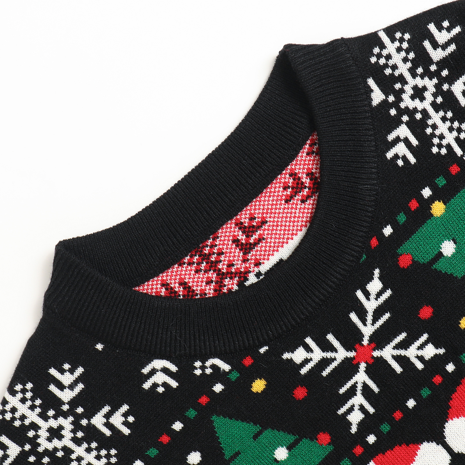 Festive Jacquard Knitted Sweater