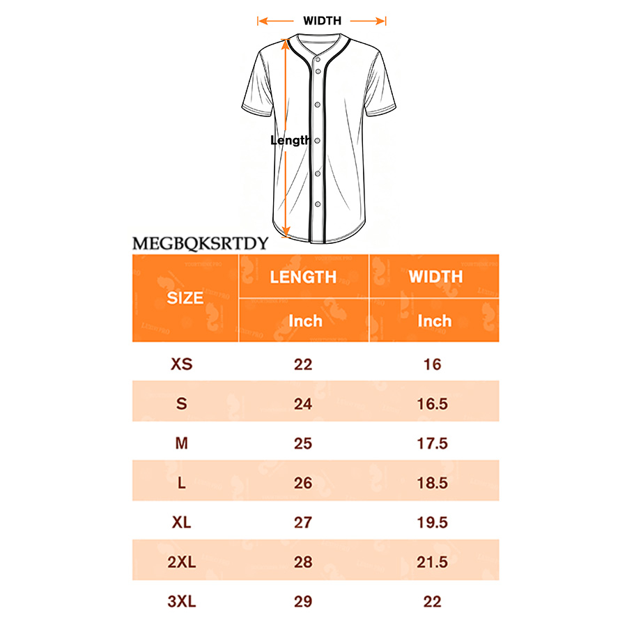 3D Kids Baseball Jersey Print Line -MEG