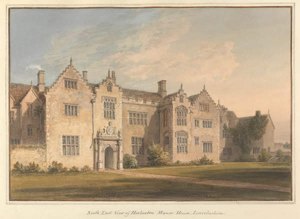 North East View of Harlaxton Manor House Lincolnshire 1817