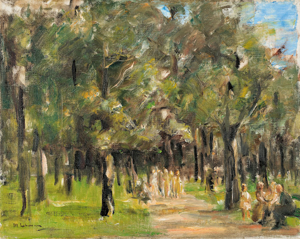 Spaziergänger im Tiergarten 1925 1927