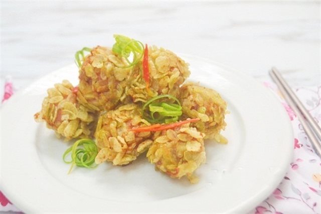 Thịt Viên Chiên Cốm