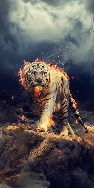 Bengal Tiger, White Tiger, Felidae, Siberian Tiger, Big Cat Full HD iPhone Wallpaper Background