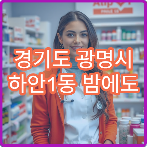 경기도 광명시 하안1동 밤에도 영업하는 심야 약국 위치 정리
