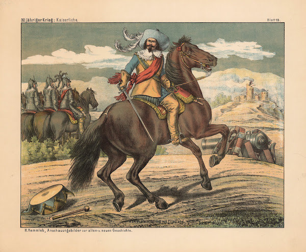 30 jähriger Krieg Kaiserliche Wallenstein Herzog von Friedland 1880