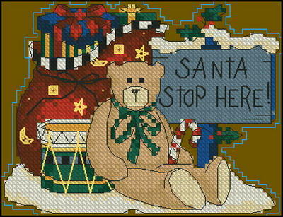 DIM08632 Santa Stop Here