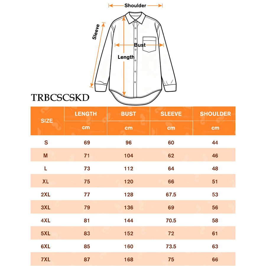 AOP Long Sleeve Shirt Slub Linen With Pocket