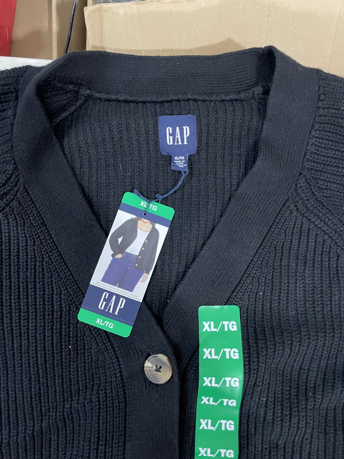 Gap Cardigan Black XL #1251