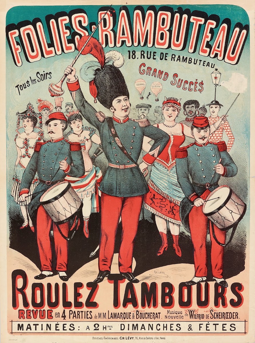 Folies Rambuteau 18 Rue De Rambuteau Tous Les Soirs Grand Succes Roulez Tambours