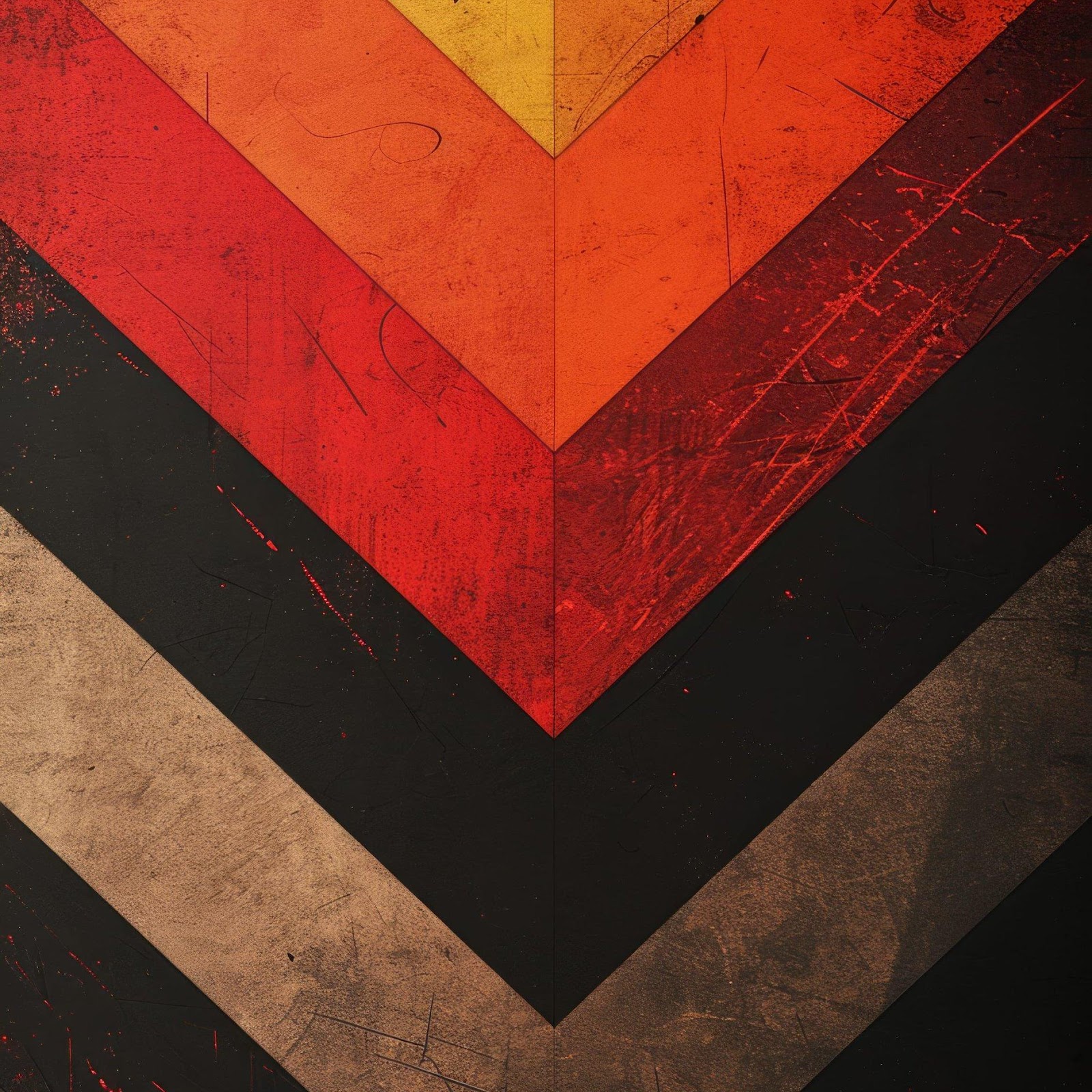 Download Abstract Grunge Chevron Pattern 2K iPhone