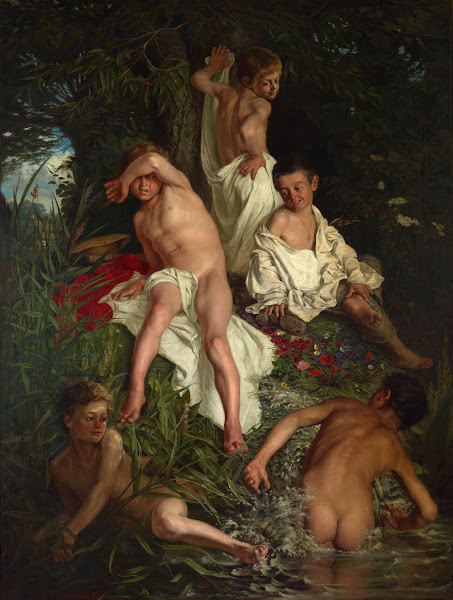 Boys Bathing 1877