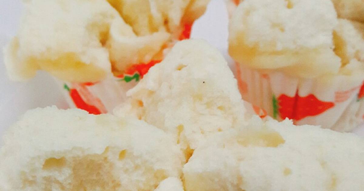 Bánh bông lan hấp không dùng bột nổi