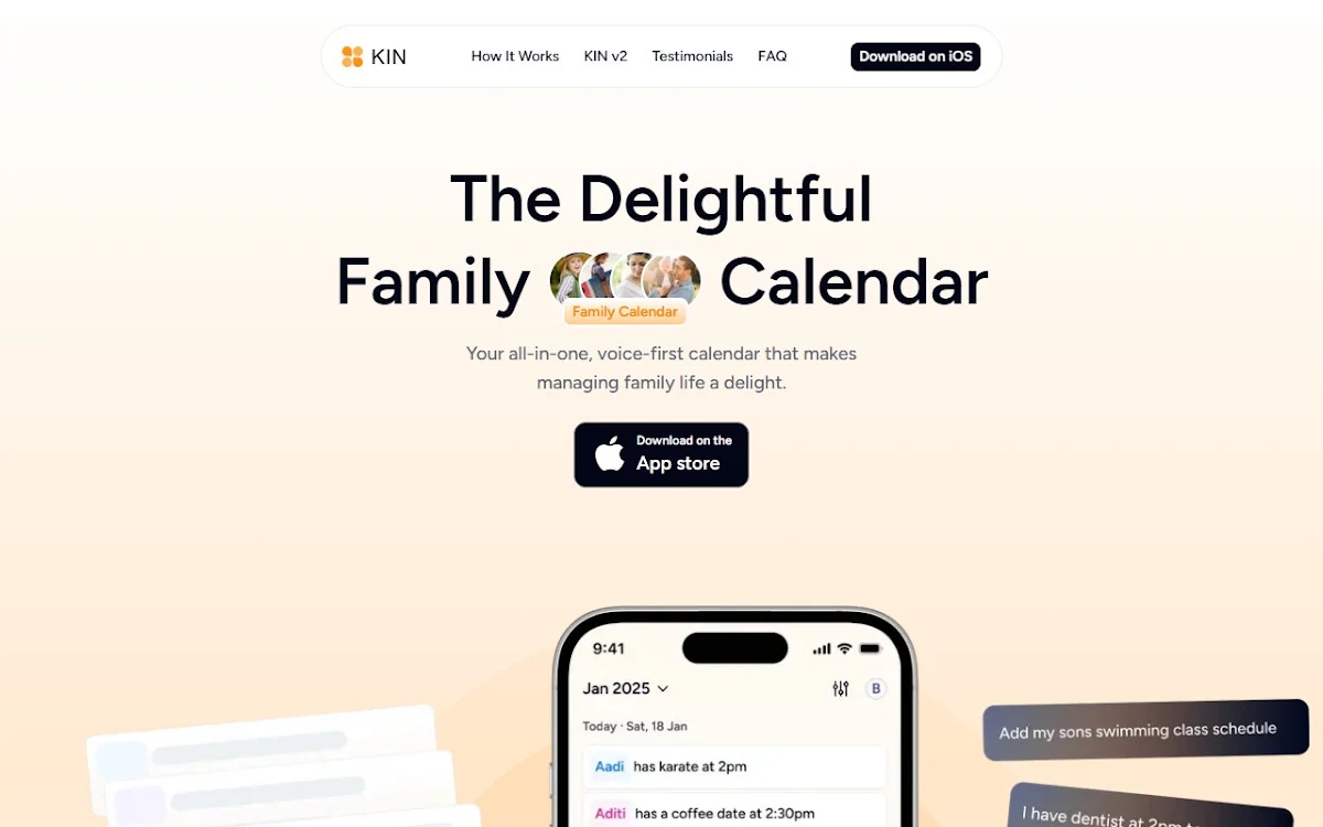 Captura de KIN: Family Calendar