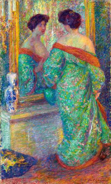 Lady Reflected in Mirror before 1910