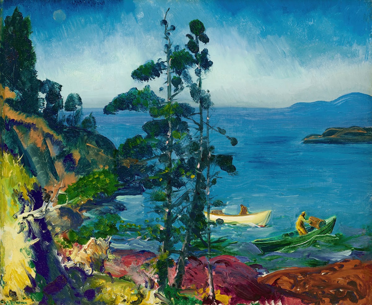 Evening Blue Tending the Lobster Traps Early Morning 1916