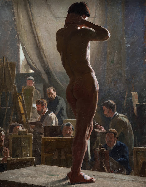Male Nude In The Studio Of Bonnat 1876   1877