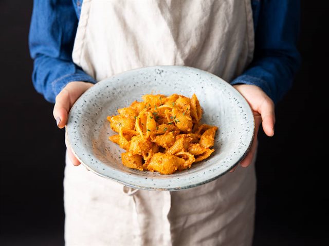 Pasta Pesto Ớt Chuông Nướng