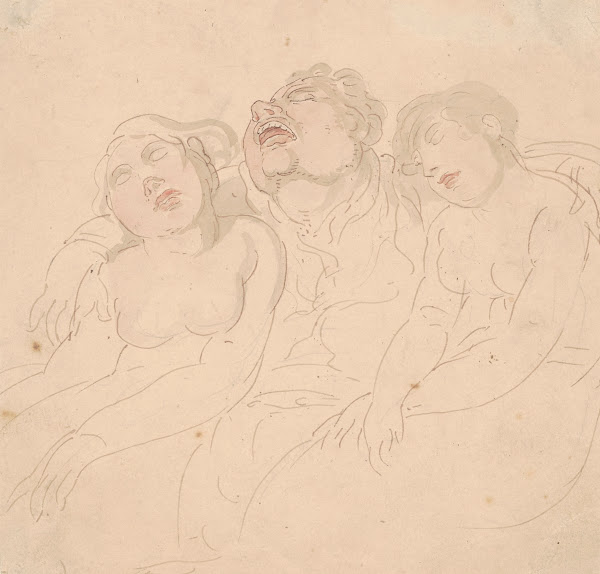Three sleeping figures ca 17801825