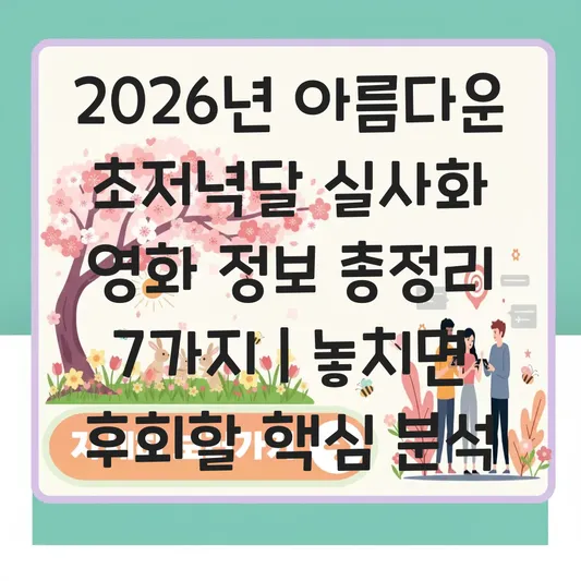 아름다운 초저녁달 실사화 영화 정보