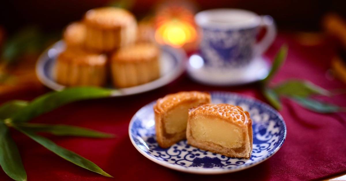 💚 Bánh Trung Thu Nhân Đậu Xanh Mini 50gr (Vegetarian)