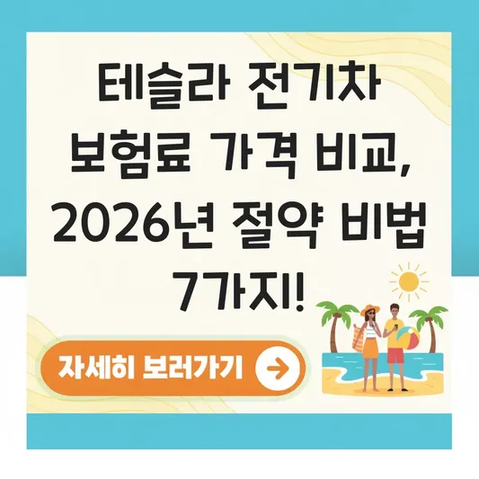 테슬라 전기차 보험료 가격 비교